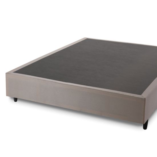 Base Cama Box Casal Hellen Strong 138 de largura e 38 cm de altura bege