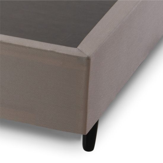 Base Cama Box Casal Hellen Strong 138 de largura e 38 cm de altura bege