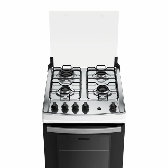 Fogão Dako Supreme 4 bocas com acendimento automático mesa de inox bivolt Branco