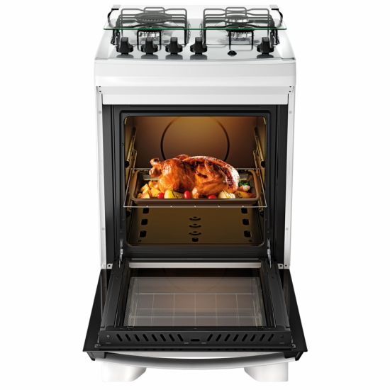 Fogão Dako Supreme 4 bocas com acendimento automático mesa de inox bivolt Branco