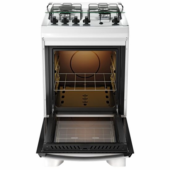 Fogão Dako Supreme 4 bocas com acendimento automático mesa de inox bivolt Branco