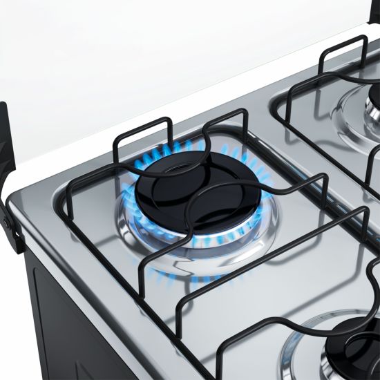 Fogão Dako Supreme 4 bocas com acendimento automático mesa de inox bivolt Branco