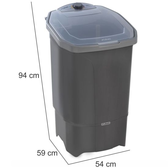 Tanquinho lavadora Libell 20 kilos semiautomática com lavagem por turbilhonamento 127V Prata