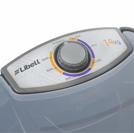 Tanquinho lavadora Libell 14 kilos semiautomática com lavagem por turbilhonamento 127V Prata