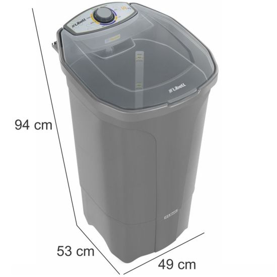 Tanquinho lavadora Libell 14 kilos semiautomática com lavagem por turbilhonamento 127V Prata