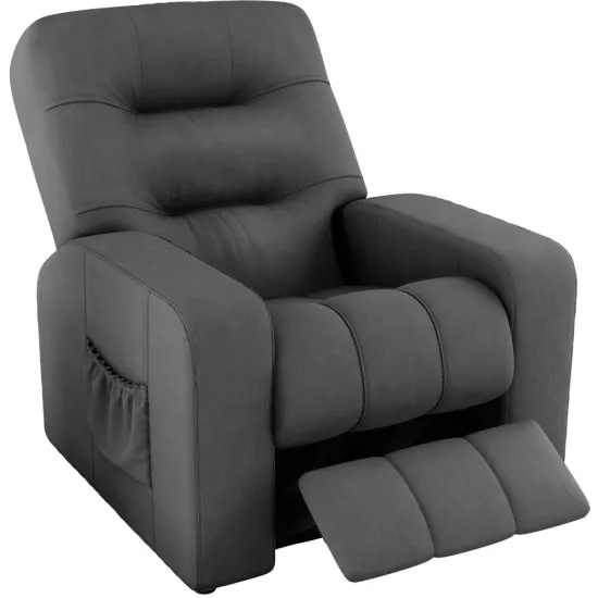 Poltrona do Papai Reclinável Matrix Azera Em Tecido Suede Cinza