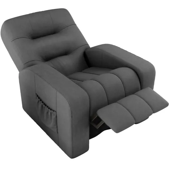 Poltrona do Papai Reclinável Matrix Azera Em Tecido Suede Cinza