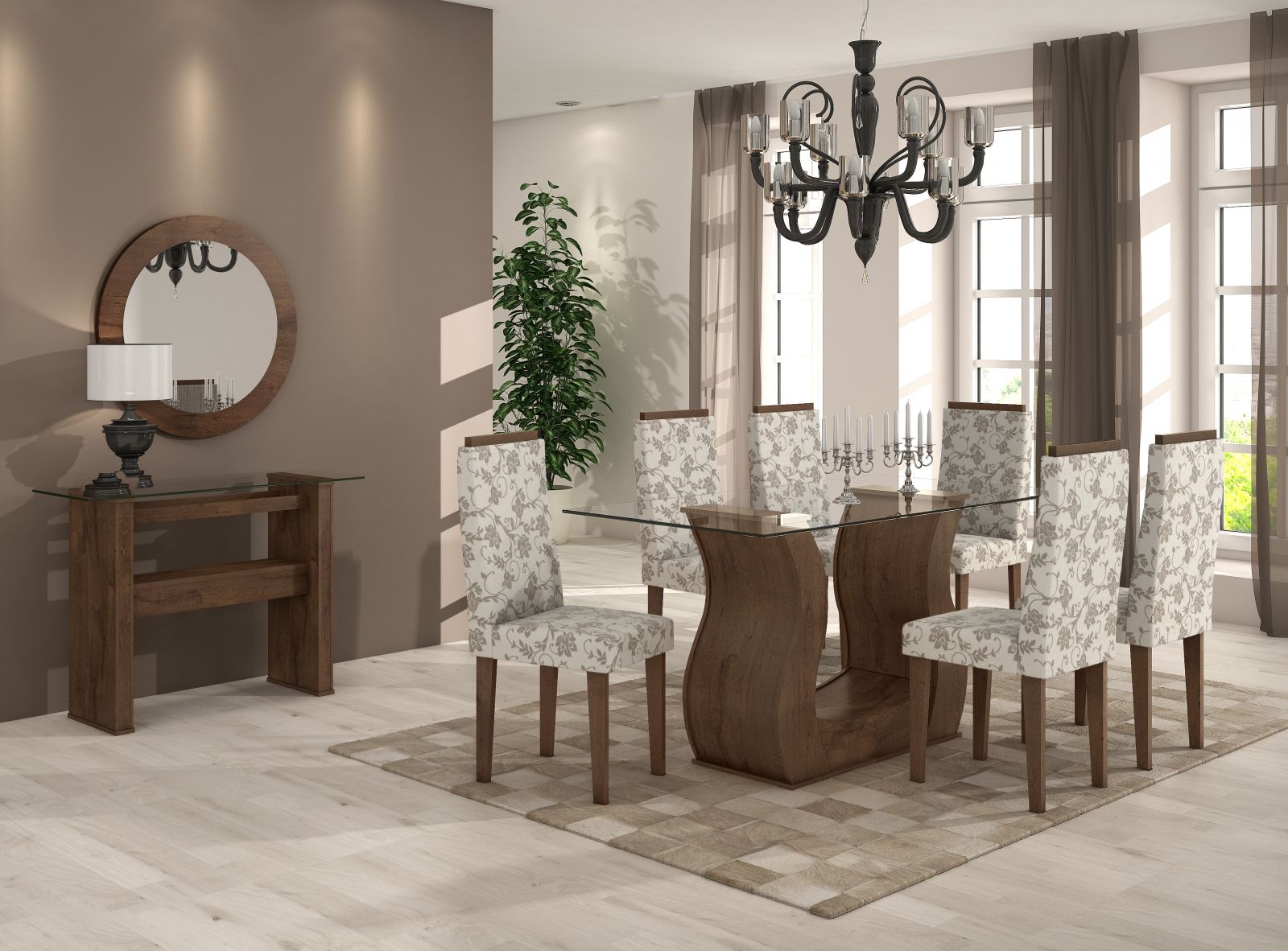 Sala De Jantar Rufato Viva ~ IMAGEM 1 CONJUNTO SALA DE JANTAR LOPAS DAFNEMESA COM TAMPO DE VIDRO Sala De Jantar Rufato Viva ~ IMAGEM 1 CONJUNTO SALA DE JANTAR LOPAS DAFNEMESA COM TAMPO DE VIDRO