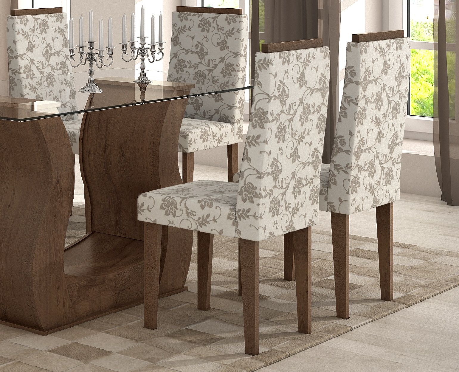 Sala De Jantar Lopas Iracema ~ IMAGEM 3 CONJUNTO SALA DE JANTAR LOPAS DAFNEMESA COM TAMPO DE VIDRO Sala De Jantar Lopas Iracema ~ IMAGEM 3 CONJUNTO SALA DE JANTAR LOPAS DAFNEMESA COM TAMPO DE VIDRO